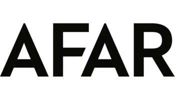The image shows the word "AFAR" in bold, black letters on a transparent background.
