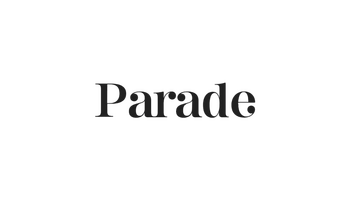 A black and white image displays the word "Parade."