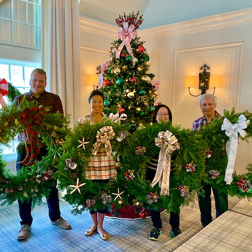 Holiday Wreath Decorating