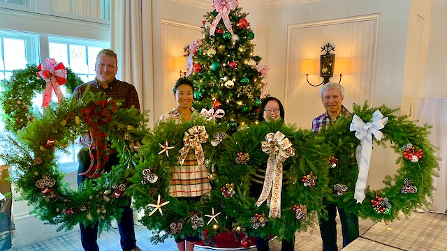 Holiday Wreath Decorating