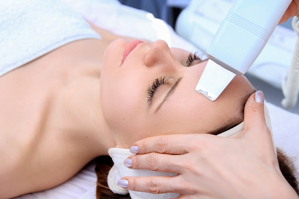 Women receiving a Dermasound Facial
