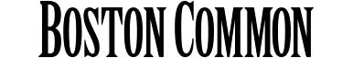 Boston Common logo with bold black text.