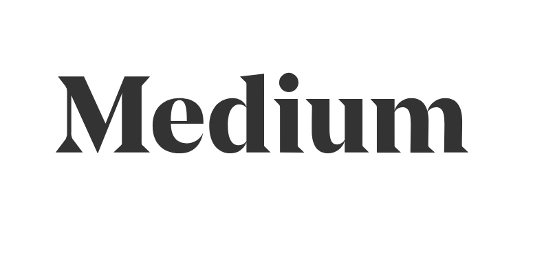 Medium logo in black text on transparent background.