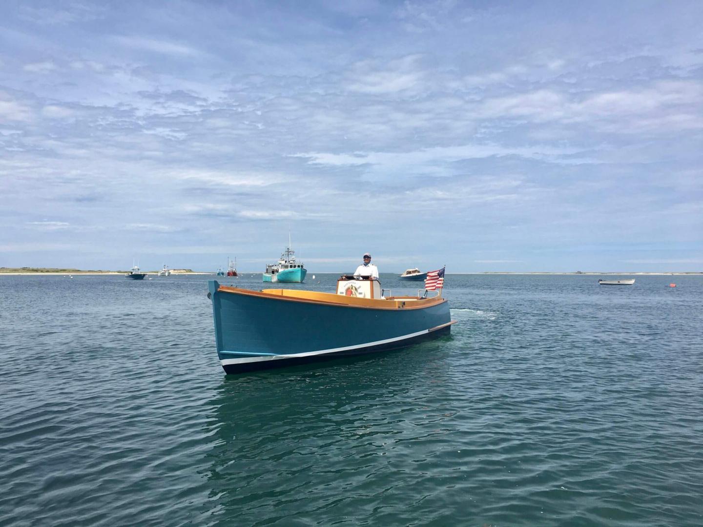 Bar Tender boat on the ocean