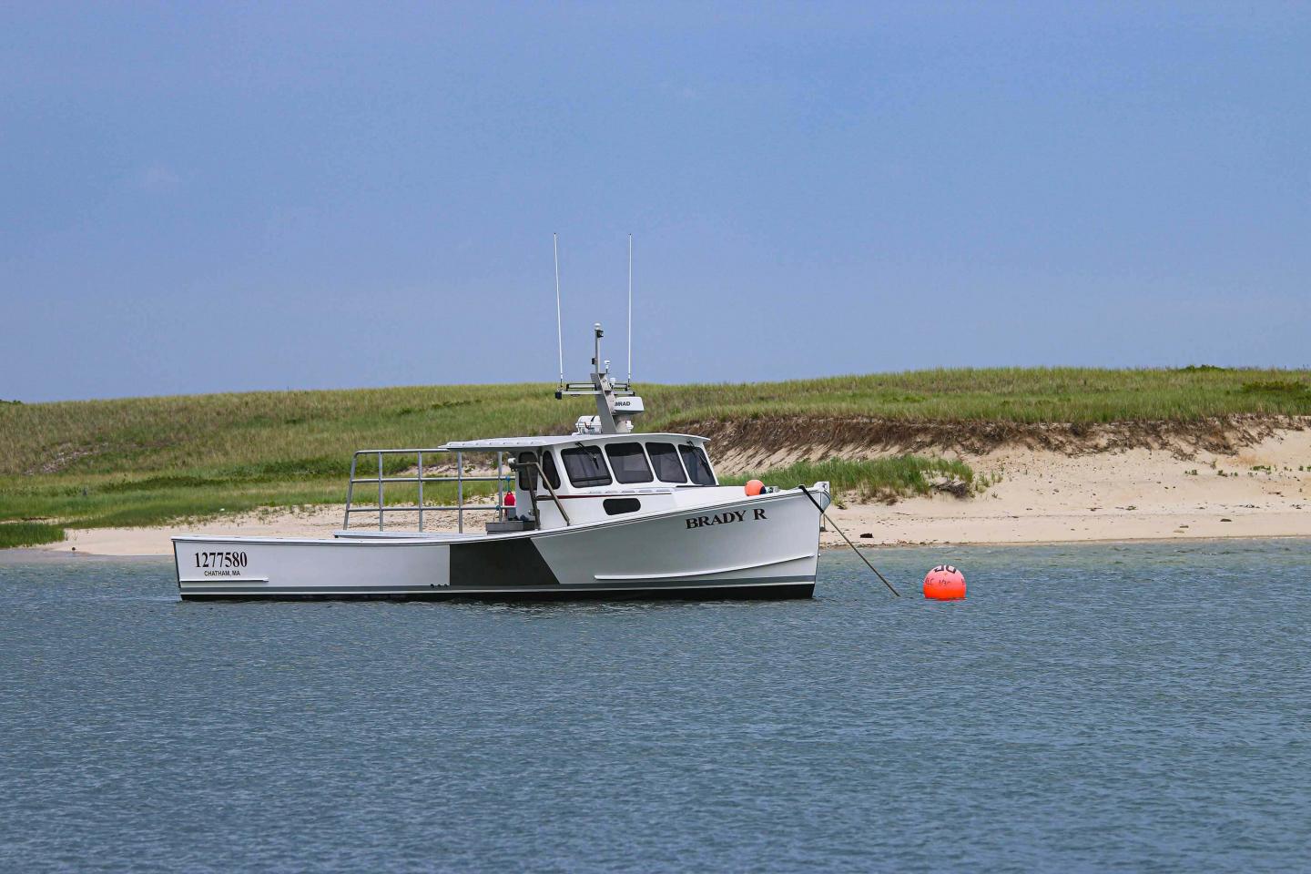 Boat docked at Chatham Fish Pier
