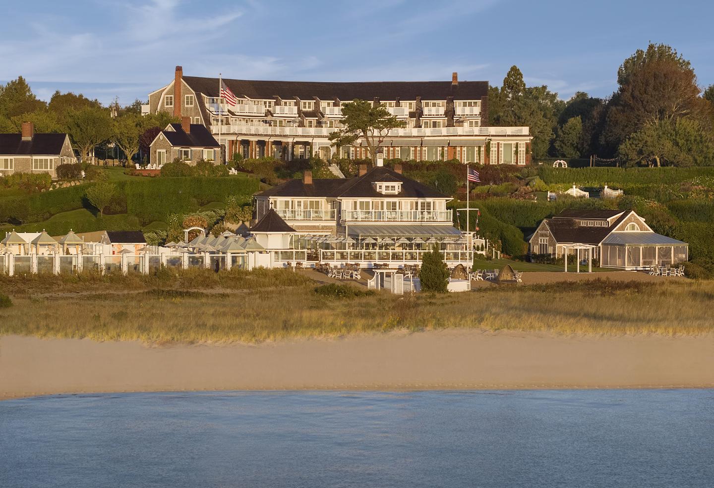 Beachfront shot of Chatham Bars Inn