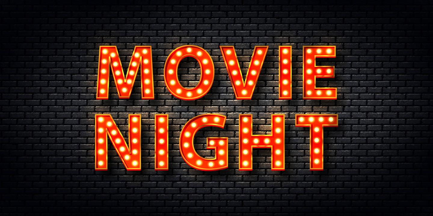 Movie Night sign