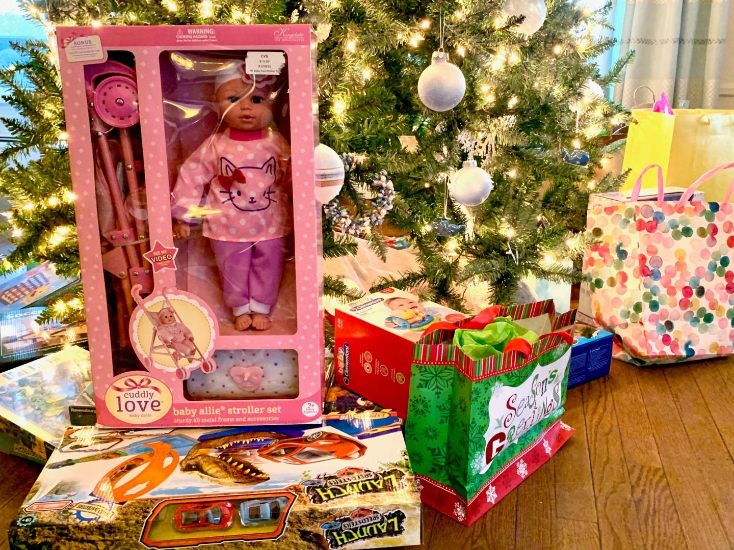 giving tree with gifts