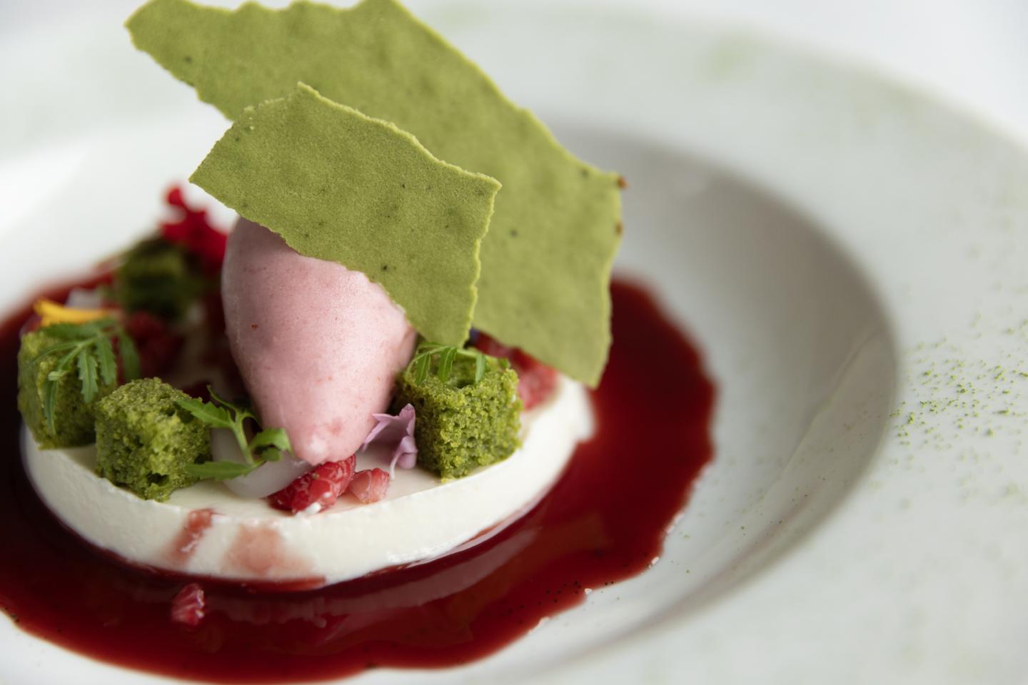 Coconut Lychee Panna Cotta