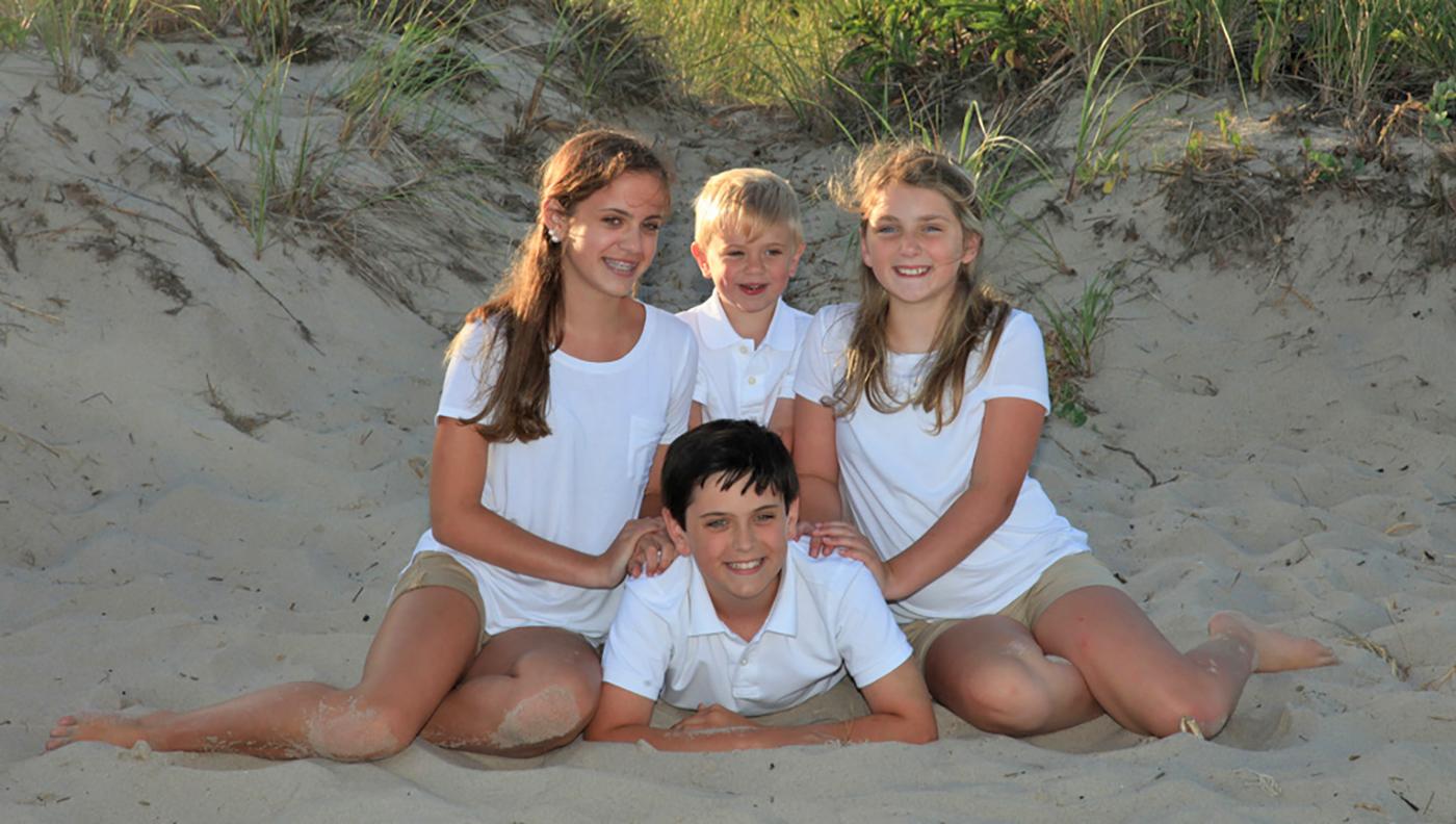 kids on the beach