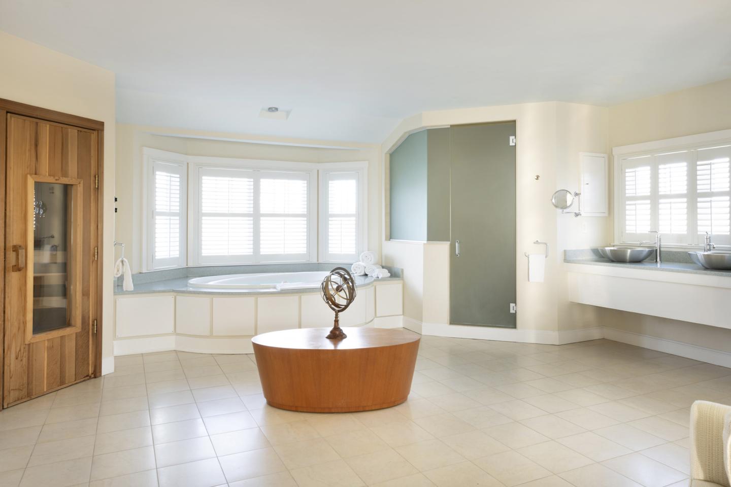 Spa Suite sauna hydrotherapy tub and steam shower